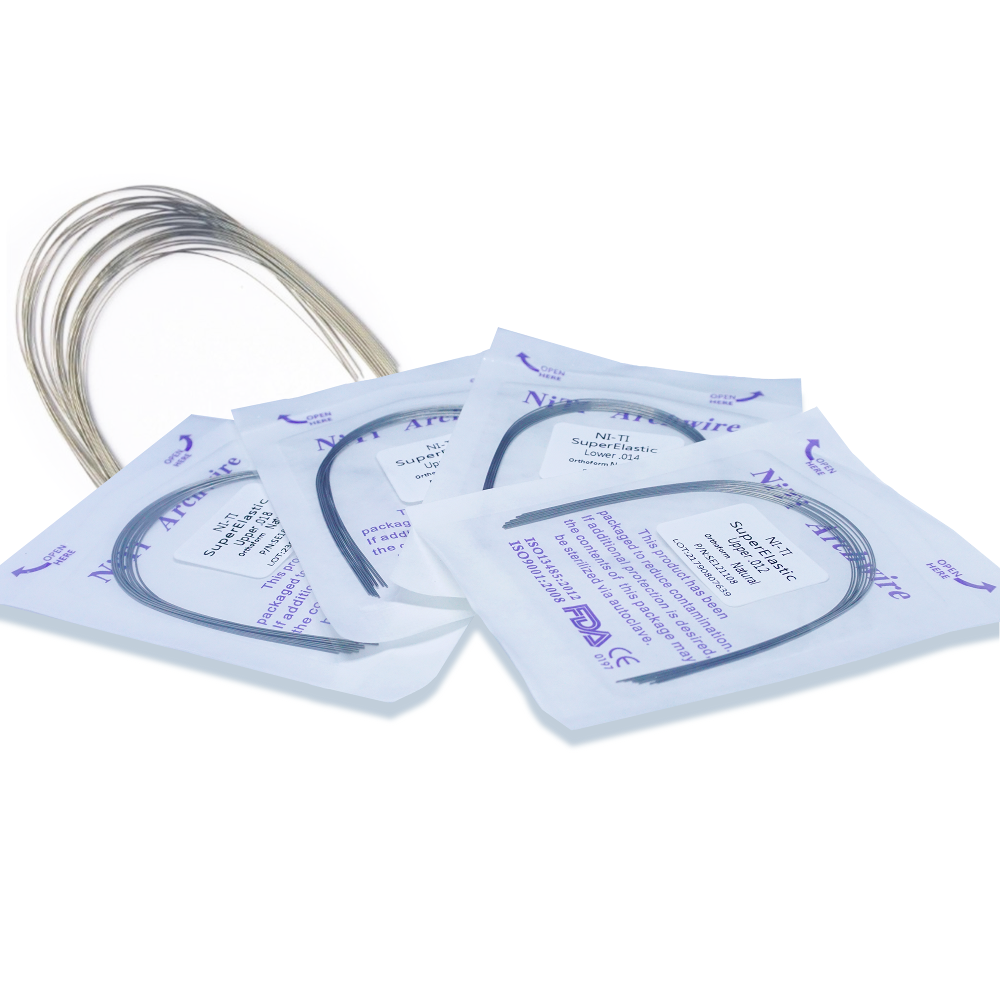 Arcos Ortodóncicos NiTi Súper Elásticos – Óvalo / Redondo